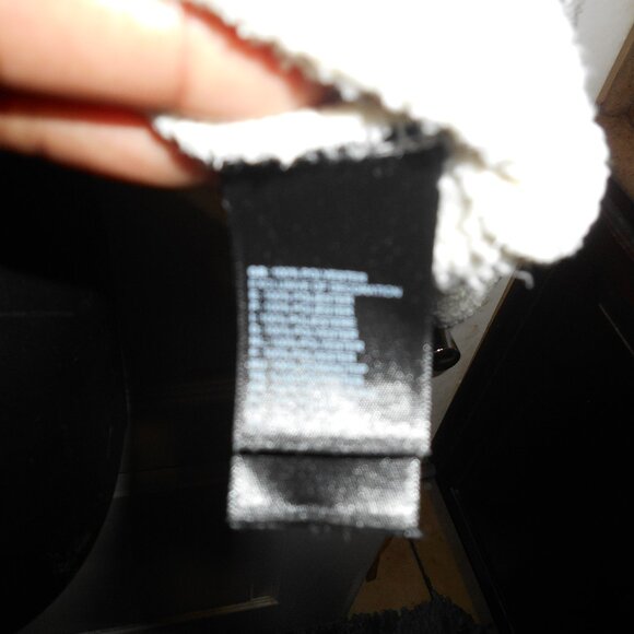 THE NORTH FACE SHERPA ZIPPER POCKET HOODIE PULLOVER JACKET BEIGE BLUE MENS XL - Picture 9 of 12